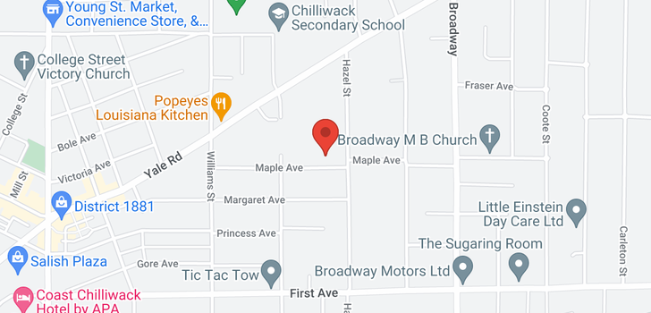 map of 46345 MAPLE AVENUE